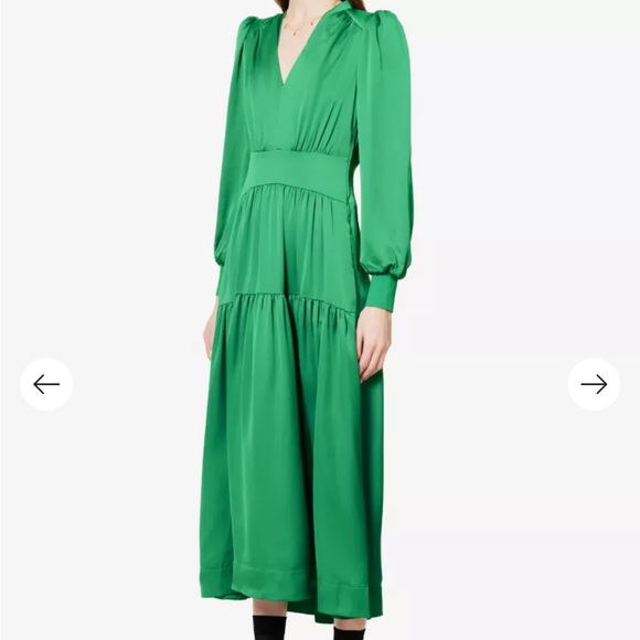 Me + Em Satin V Neck maxi dress. Size US 10. NWOT. - Picture 5 of 8